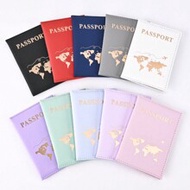 PU Map Passport Book, Passport Protection Case, Ticket Holder, Travel Document Storage Folder,PU Lea