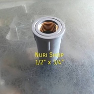 Brass thread socket 1/2" x 3/4" / faucet socket 1/2x3/4