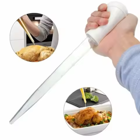 Cooking Kitchen Chicken Turkey Poultry BBQ Food Flavour Baster Syringe Tube Pump Cooking Chicken Tur