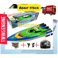 RC SPEED BOAT 27MHZ TWIN ENGINE MAINAN BOAT KONTROL