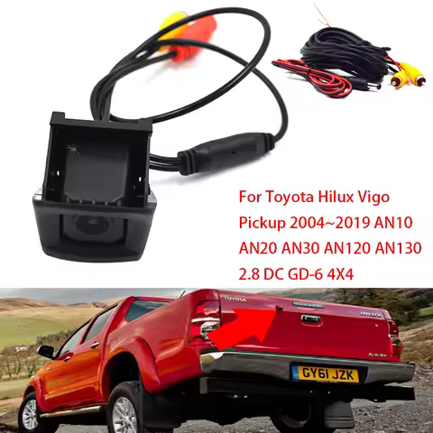 CCD HD Rear View Camera Parking System For Toyota Hilux Vigo Pickup 2004~2019 AN10 AN20 AN30 AN120 A