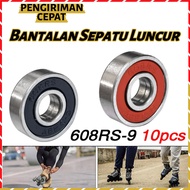 Bearing 608 2RS ASB ORIGINAL 10 Pieces Skateboard Bearings 608-RS ABEC-9 High Carbon Steel Miniature