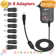 TAMAKO Adaptor Charger, Universal 3V-12V Power Adapter, 2A 30W Adjustable LED Light Bulb Strip AC/DC Adapter