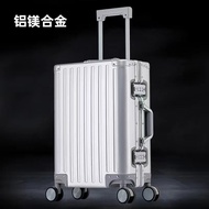 Large 100% Aluminum-magnesium Alloy Travel Suitcase Rolling Luggage 20/24/28 Inch Trolley Case Cabin