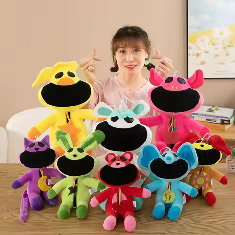 25/35cm Kawaii Smiling Critters Plush Dolls Catnap Dogday Stuffed Dolls Cartoon Aminal Plush Toys Ki