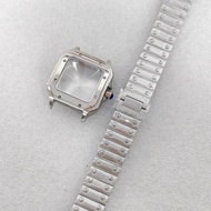 33MM Women's Square Watch Dense Base 316L Stainless Steel Case Mineral Glass for 2813 Movement