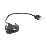 25cm Extension Cord Flush Mount Car Extension Panel Cable Auto Accessories USB 2.0 Port for Toyota H