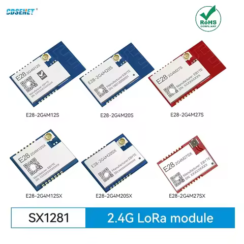 2.4G SX1281 Lora SPI Wireless RF Module CDSENET E28-2G4M 12-27dbm 3-8KM Compatible BLE High Speed Lo