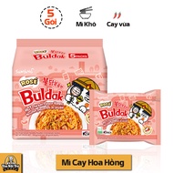 5 Gói mì khô gà cay hoa hồng Rose Buldak Samyang 140g/gói