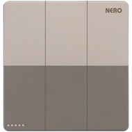 NERO TRIPLE HOTEL SWITCH 3 GANG 2 WAY DAYTONA Z41632-S