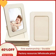 12 Pieces DIY Wood Picture Frames Unfinished Solid Wood Photo Picture Frames Standing Photo