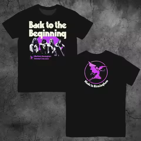 New Style Black Sabbath Jersey Ozzy Osbourne Back To The Beginning Heavy Metal Rock T-Shirt with Lin