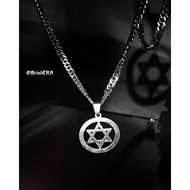 Silver E79 SATANISM NECKLACE (COOL ILUMINATI MEN'S NECKLACE)