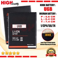 Baterai Battery HighQuality For Evercoss cross U6B 4G LTE Hp Jadul Batre