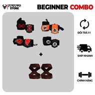 Wrist Wrap Combo & Straps Gym VALHALLA - GYm, Deadlift Support, Weightlifting, Powerlifting