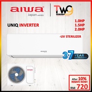 Aiwa 1HP / 1.5HP / 2HP Inverter / Non-Inverter Air Cond R32 Air Conditioner Fast Cooling / Self Clea