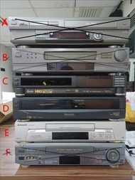Sony JVC Panasonic Sharp VHS 錄影機(全部是壞機用於零件機) / VHS Tape Recorder