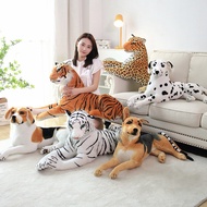 New Product Simulation Dog Plush Toy Panther Doll Black Back Spotted Dog Shepherd Dog Leopard Rowy D