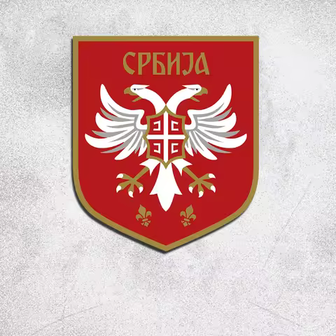 Car Stickers Serbia Srbija Football FSS Crystal Label UV Transfer Decals For Fuel Tank Cap Motorcycl