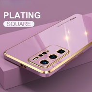 Phone Case Huawei P40 P30 Pro P20 Lite Nova 3e 4e Luxury Fashion Plating Shockproof Back Cover