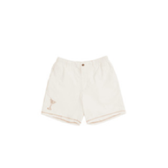 PASTEL CREATIVE WEAR SUNKISSED BEACH CLUB SHORTS — WHITE / BROWN