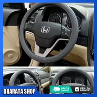 STEERING COVER LEATHER CAR STEERING COVER SIZE S 36 SIMPLE ELEGANT BLACK SPORTY 36 CM BHARATA SHOP