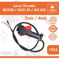 MESIN Throttle Lever Handlebar Gas Handle GX 31 35 BG 328 Complete Cable Handle Lawn Mower 2-stroke 