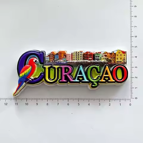 Curacao Fridge Magnet City Architecture English 3D Magnet Travel Souvenir Magnet Gift