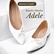 Scenzo Casali Adele Flat Shoes Low HeelWanita Beautiful Ribbon ModelELEGAN
