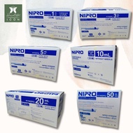 Nipro Syringe นิโปร ไซริงค์ ไซริ้ง 1,3,5,10,20,50 ml [100 ชิ้น] กระบอกฉีดยา หลอดฉีดยา ล้างจมูก ป้อนยาเด็ก