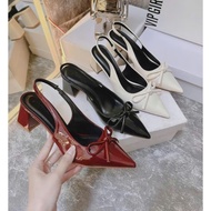 Women's Closed Toe High Heels with Square Buckle MAX Jade Luxurious 6 Inch Square Heel Super Comfort