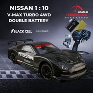 RC CAR V-MAX TURBO DRIFT SANZUAN 60KM/H 1:10 4WD BLACK CELL 9.6V 6000 - WELAST