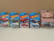 限量 模型車 1/64 HOT WHEEL porsche chevy aston martin jaguar cobra 超跑 古董車車體共5台：綁售整組、或可拆賣(請來訊討論)1968 CHEVY