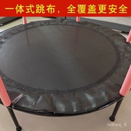 NEW✅【Quality Assurance】 Trampoline Children's Trampoline Trampoline Home with Safety Net Fitness Bounce Bed Foldable Fit