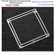 Tile-cut floor drain, 304 stainless steel built-in floor drain 10x10cm-12x12cm-15x15cm, Roca anti-od