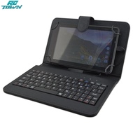 Universal Tablet Case With Keyboard Stand Function Travel Portable Sleeve Removable Keyboard Cover PU Leather Keyboard Folio Case Cover Compatible For 7/8 Inches IOS Android Windows System Tablet