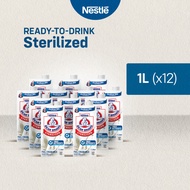 ♞Bear Brand Sterilized UHT Milk 1L - Pack of 12