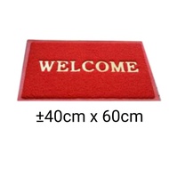 Main Entrance Red WELCOME Antislip Floor Mat