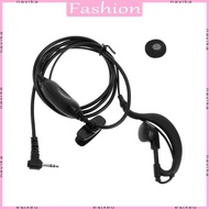 NAV Clip-Ear Headset 1 Pin 2 5mm Magnetic G Shape Earpiece Mic Two Way Radio Walkie