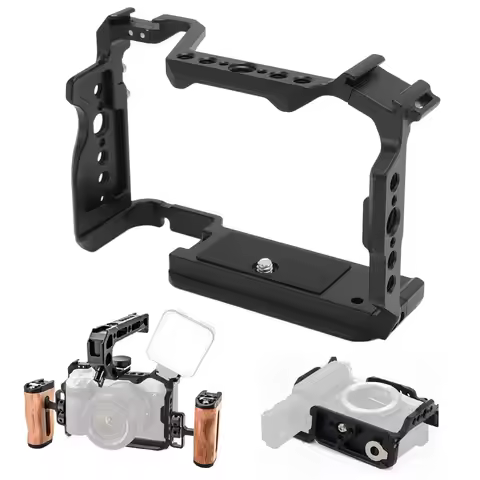 A7CII A7CR Camera Cage Quick Release Plate with Arca Swiss, for Sony Alpha 7C II/7CR ILCE-7CM2/7CR A