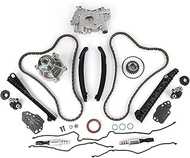 3R2Z-6A257-DA Engine Timing Chain Kit with Oil & Water Pump Fits for 2005-2009 F150 F250 F350 5.4L V