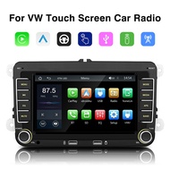 VW 7-นิ้วรถอเนกประสงค์สเตอริโอ CarPlay Head Unit Bluetooth FM Radio GPS สำหรับ VW Passat Golf MK5 MK