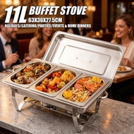 Buffet Pan Food Tray Stainless Steel Buffet Stove Serving Tray Party Catering Food Warmer