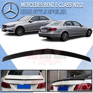 MERCEDES BENZ E-CLASS W212 E300 2008-2015 REAR TRUNK LIP SPOILER MATERIAL ABS UNPAINT ITEM SKIRT LIP