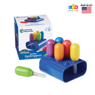 [อายุ 3+] ชุดหลอดหยดจัมโบ้พร้อมขาตั้ง 6ชิ้น (JUMBO EYEDROPPERS SET OF 6 IN A STAND) [Learning Resour