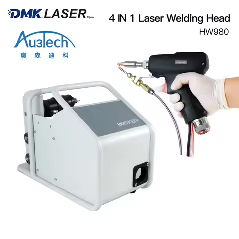 AU3TECH HW980 Handheld Laser Welding Head 0-3KW Laser Weld Gun Wleing/Cleaning/Cutting 4-in-1 Laser 