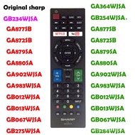 new ORIGINAL sharp LCD LED SMART TV remote control GB234WJSA Compatible GA877SB GA872SB GA879SA GA880SA GA902WJSA GA983W