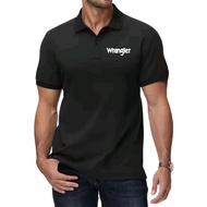 Wr4n6l3r White Pointed Sleeve Polo Shirt Adult Collar Shirt Uniform Shirt Unisex Men's Polo Shirt