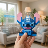 LS BRICKS Stitch & Angel Building Blocks Micro Diamond Bricks DIY 3D Figure Toy Collection