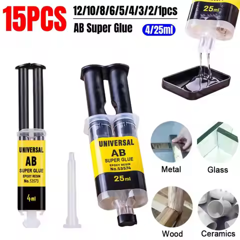 Universal AB Super Glue Epoxy Resin Liquid Repair Glue for Glass Metal Ceramic Woodworking Waterproo